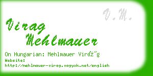 virag mehlmauer business card